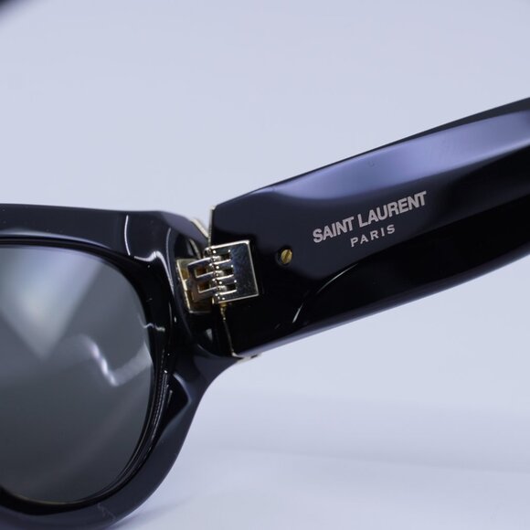 🕶️ New Saint Laurent SLM94 001 Sunglasses - Black Frame, Grey Lenses - Picture 10 of 15